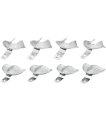 Miniature PORTE-EMPREINTES ÉDENTÉS INOX