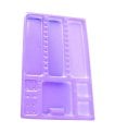 Miniature Plateaux compartimentés - lavande - 28 x 18 cm  (400)