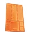 Miniature Plateaux compartimentés - orange - 28 x 18 cm  (400) 