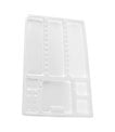 Miniature Plateaux compartimentés - blancs - 28 x 18 cm  (400)