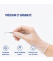 Miniature Gants vinyle sans poudre ambidextres MEDISTOCK - boîte de 100 - Taille S