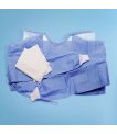 Miniature Casaques stériles de Chirurgie avec velcro- taille L - lot de 40