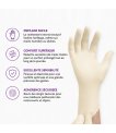 Miniature Gants latex non poudrés Micro-Touch Coated - taille M - boîte de 100