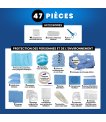 Miniature Kit stérile d'Implantologie Medikit Duo - 47 pièces
