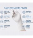 Miniature Gants nitrile sans poudre - S - boîte de 100
