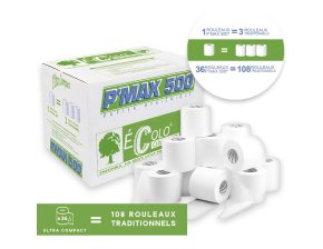 Papier toilette P'MAX 500 2 plis - 36 rouleaux