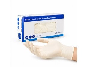 Gants d’examen latex sans poudre - boîte de 100
