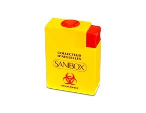 Sanibox Récupérateur D'Aiguilles Mini 80x33x110Mm