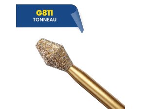 Fraises diamantées tonneau à bout plat G811
