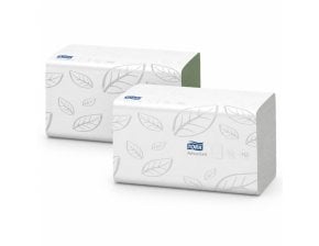 Essuie-mains 2 plis pliés en V doux - 15 paquets de 250 feuilles