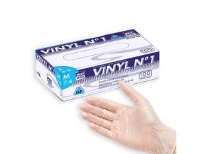 Gants vinyle sans poudre ambidextres MEDISTOCK - boîte de 100