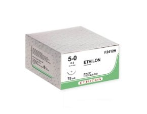 Ethilon noir Vectral 3/8 Long 13mm 5/0 F2412H (36)