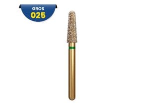 856 - Fraise diamantée FG conique à bout rond - 314 025 Grain G (bte de 5)