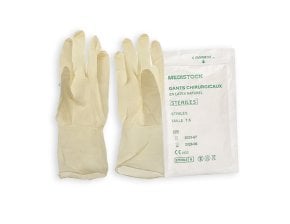 Gants chirurgicaux stériles non poudrés MEDISTOCK - boîte de 50 paires