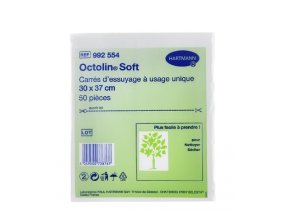 Carrés d'essuyage Octolin soft non tissé - 30 x 37 cm - sachet de 50