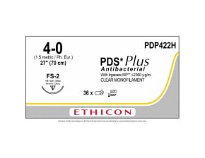 Fil de suture PDS Plus résorbable 4-0 / 70 cm - 19 mm (bte de 36)