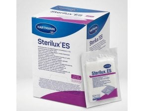 Compresses de gaze tissées stérile 12 plis 10 x 10 cm Sterilux ES - 25 blisters de 5 compresses