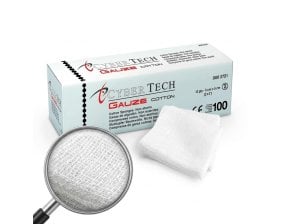 Compresses de gaze tissées non stériles 12 plis 5 x 5 cm - paquet de 100