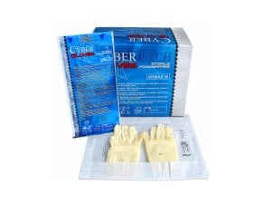 Gants stériles non poudrés latex CYBERTECH - boîte de 50 paires