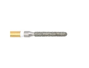 4ZR- Fraise diamantée FG cylindrique à bout rond - 314 014 Grain M - blister de 5