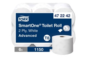 Papier toilette 2 plis SmartOne T8 - colis de 6 rouleaux