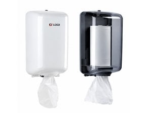 Distributeurs design pour mini bobine essuie-tout - blanc ou fumé