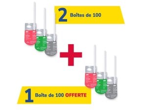 2 boîtes de 100 L-pop Clinpro Clear Fluorure + 1 boîte offerte