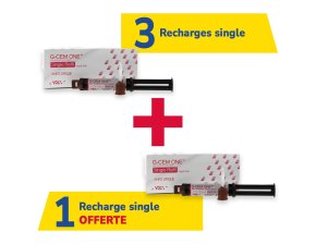 3 recharges single G-CEM One + 1 offerte