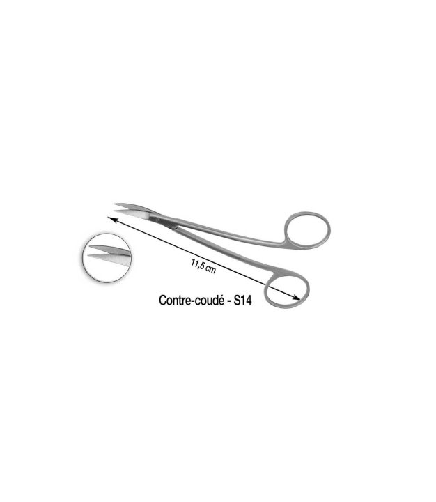 Ciseaux à suture Lagrange courbe S14