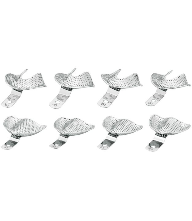 PORTE-EMPREINTES ÉDENTÉS INOX