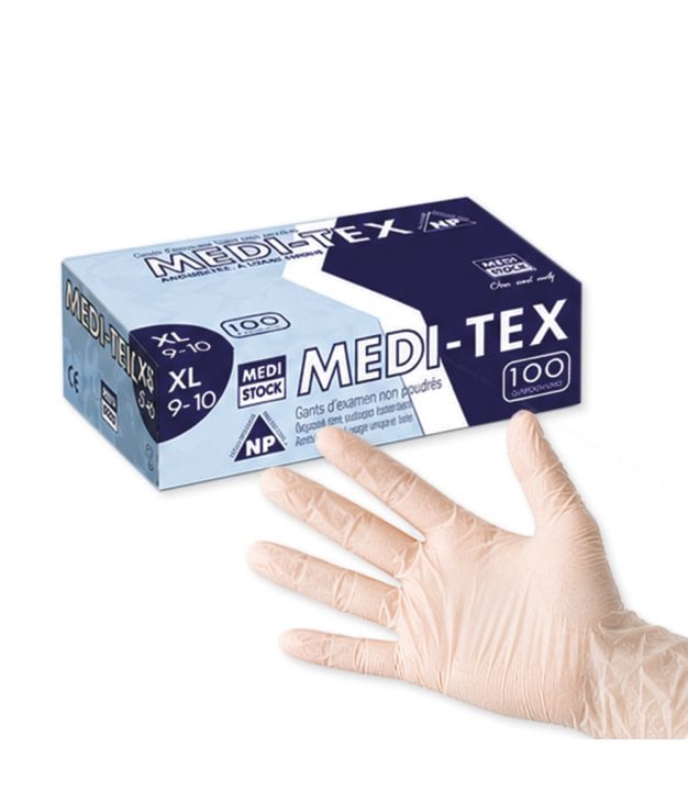 Gants d’examen latex sans poudre Medi-Tex - boîte de 100