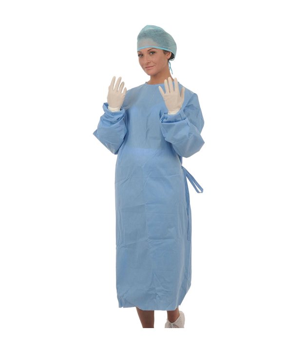Casaques stériles de Chirurgie avec velcro - lot de 40