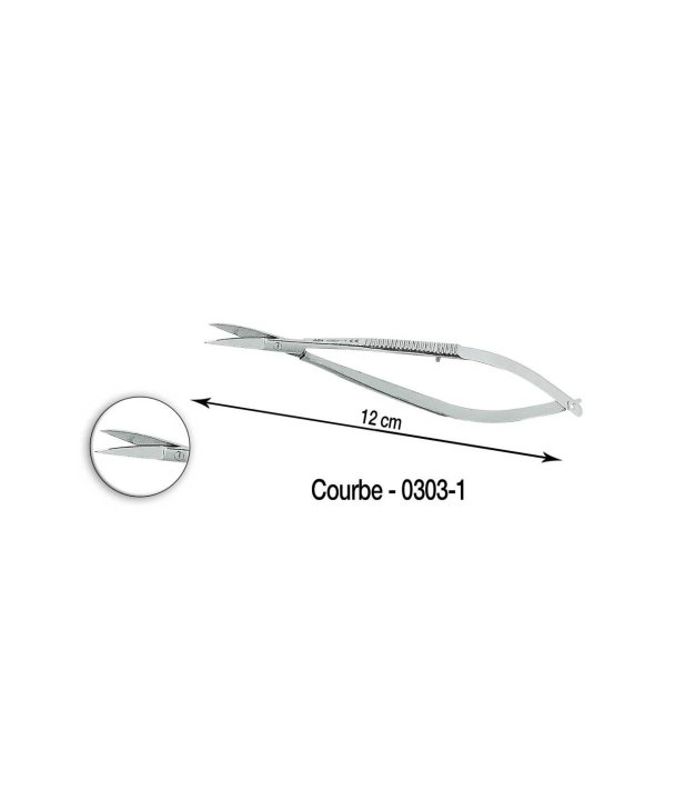 Ciseaux de Castroviejo 12 cm en acier inox - la paire
