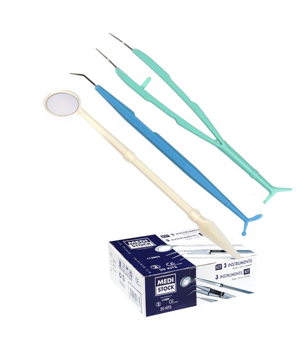 Kit d’examen stérile 3 instruments - lot de 200