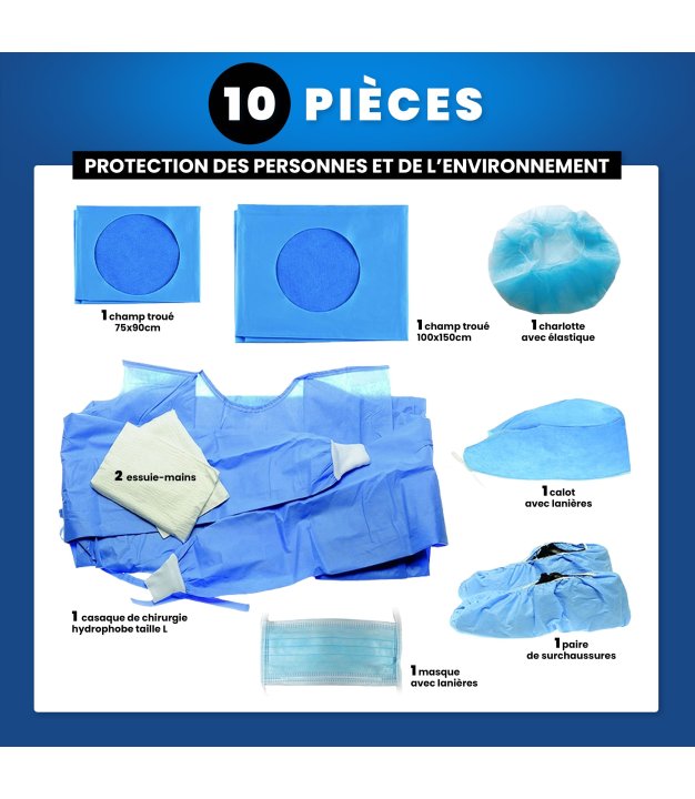 Kit stérile d'Implantologie et Paro - kit 10 pièces
