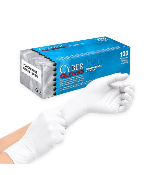 Gants nitrile sans poudre - boîte de 100