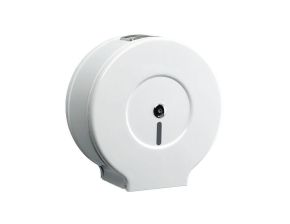 DISTRIBUTEUR PAPIER HYGIENIQUE METAL BLANC