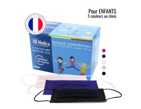 Masques chirurgicaux enfant de couleur