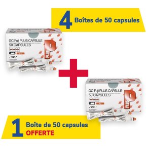 4 bo&icirc;tes de 50 capsules Fuji PLUS + 1 offerte