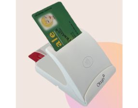 Lecteur de carte vitale - bifente et sans-contact