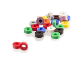 Anneaux de marquage en silicone 10 mm - verts (48)