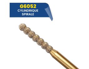 Fraises diamantées cylindriques spirale G6052