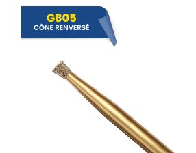 Fraise diamantée cône renversé G805