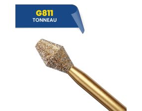 Fraises diamantées tonneau à bout plat G811