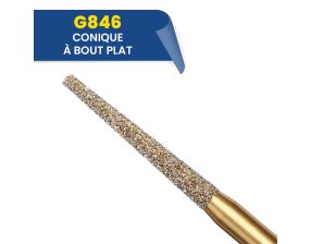 Fraises diamantées coniques G846