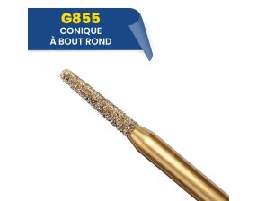 Fraises diamantées coniques G855