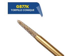 Fraises diamantées torpille coniques G877K