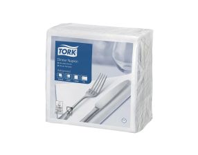 Serviettes blanches Tork advanced à plis