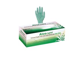 GANTS LATEX SANS POUDRE ALOE