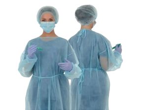 Blouses d'isolation non stériles non tissées (10)